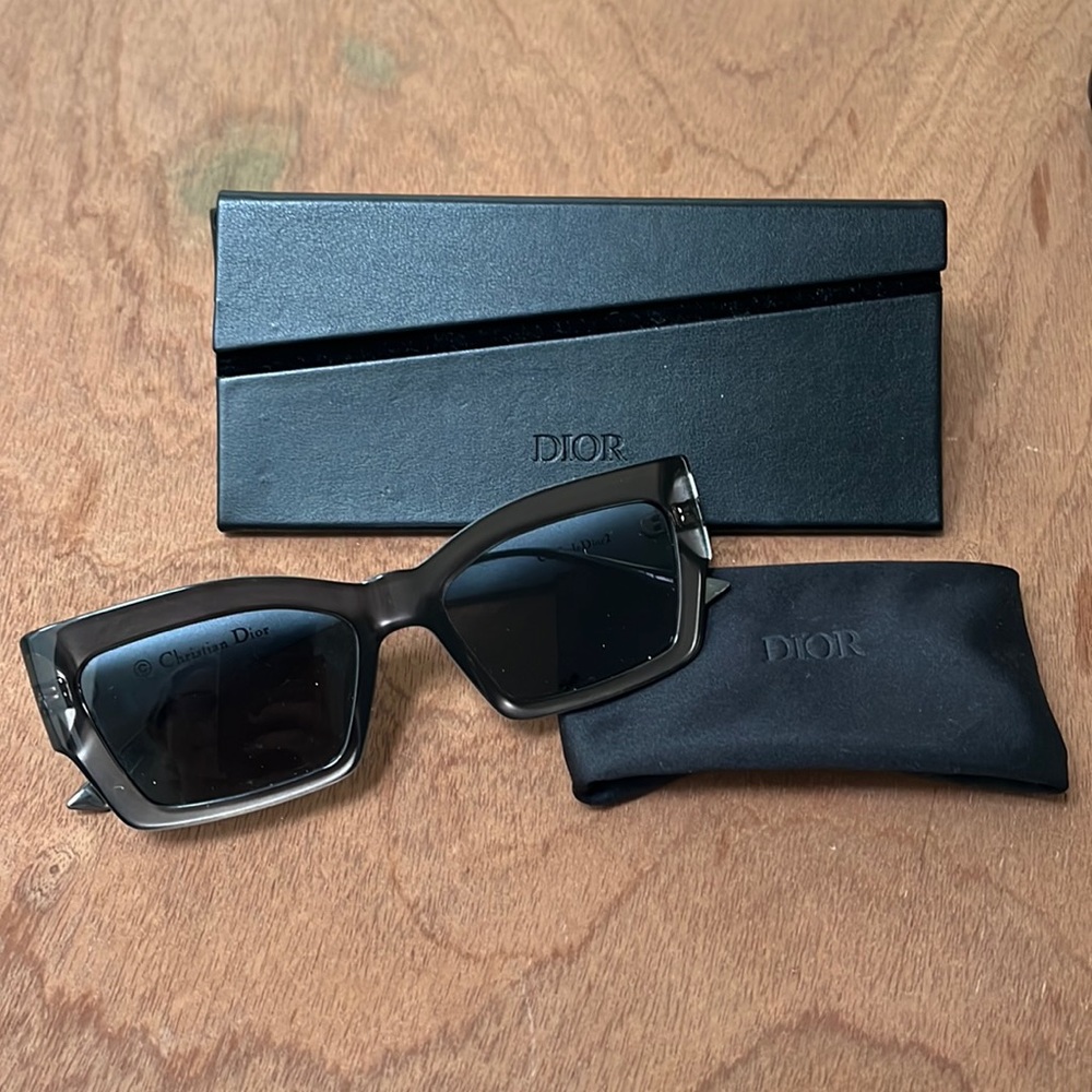 Christian Dior sunglasses gently used with original case and dust cloth